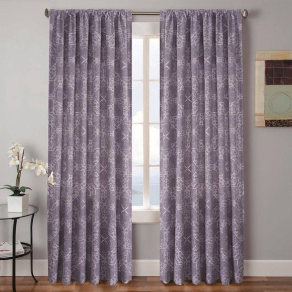 VERA Other - NEW w/tags Tarah Vera Pole Top/Back Tab  100% cotton 104 in X 96 in  GRAY